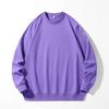 Nuevo suéter casual liso para hombre 2023 suéter deportivo de cuello redondo 280g se puede planchar