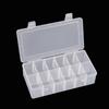Caja de Plástico Transparente de PP Desmontable Rectangular con 12 Compartimentos, Caja para Piezas Cubierta, Caja de Almacenamiento, Componentes de Ferretería, Equipo de Pesca