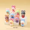 Disfraz de Oso con Orejas de Conejo Flocado Monchhichi Peluche Lindo Accesorios Personalizados DIY Cadena para Teléfono Llavero Colgante Venta al por Mayor
