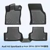 Adequado para Audi A3 Sportback E-Tron 2016-2019 Tapetes de Piso 3D de Material TPE para Todas as Estações