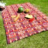 Fabricante Especializado en Tapetes de Picnic para Exteriores, Estilo Pintura al Óleo, Atmósfera Retro Americana, Estilo de Campamento, Tapetes Espesos para Salidas, Tapetes de Playa