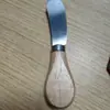 Faca de Queijo Redonda de Aço Inoxidável Faca de Manteiga Conjunto de Quatro Peças de Faca e Garfo de Queijo Cabo Pequeno de Madeira Talheres Ocidentais Conjunto de Seis Peças