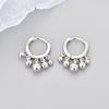 Pendientes de Borla con Cuentas Redondas de Venta Caliente Transfronteriza de Comercio Exterior Europeo y Americano, Pendientes Geométricos Elegantes, Pendientes de Diseño Geométrico para Mujer