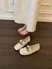 Zapatos Mary Jane Cuadrados Estilo Retro Francés para Mujer Otoño Nuevo Negro Tacón Bajo Slip-on Lazo Zapatos Individuales