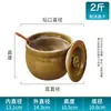 Pote de Banha Cerâmica Resistente a Altas Temperaturas Grande Capacidade Armazenamento de Óleo Pote de Porcelana de Barro Pote de Óleo Antigo Pote de Doubanjiang Pote de Óleo Doméstico