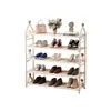 Zapatero Estrecho para Entrada, Popular Zapatero de Hierro para Niños, Zapatero Simple de Almacenamiento Estilo Crema, Multicapa para Uso Doméstico