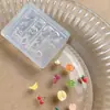Nuevo Molde de Silicona Tallada para Manicura Forma Estéreo de Fresa Uva Fruta Joyería para Uñas DIY Herramienta de Plantilla