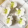 Cabeça de Flor de Orquídea Phalaenopsis Artificial, Textura de Película Impressa em 3D, Buquê Exquisito para Decoração de Casamento e Lembrança