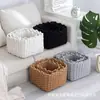 Nueva cesta de almacenamiento de cuerda de algodón hecha a mano, ideal para organizar artículos del hogar, desorden del escritorio, controles remotos, cosméticos y otros objetos pequeños