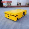 Camión plataforma plana eléctrica sin rieles de transporte de material en rollo galvanizado, camión plataforma plana de piso sin rieles con ruedas de goma alimentado por batería, dirección libre