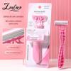 Lamila seis camadas lâmina T-type rake faca barbear axila perna depilação faca de depilação aço inoxidável faca de barbear feminina SY310