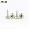 Tornillos Autorroscantes PWA de Acero Inoxidable 304 con Cabeza Cilíndrica Redonda y Arandela M2m2.3m2.6m3m4m5