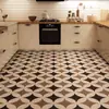 Tapete de cozinha antiderrapante à prova de óleo, limpe e não lave, piso totalmente pavimentado, couro, costura de PVC, resistente ao desgaste, tapete especial