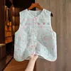 Nuevo Chaleco Estilo Chino Ligero Estilo Nacional Ropa Exterior Delgado Bordado Pesado Chaleco Retro de Seda de Morera para Mujer Verano