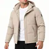 2026 Inverno Cross-Amazon Xiyin 3D Nova Moda Masculina Tendência Jaqueta de Algodão Quente com Capuz Precisa de Transcodificação