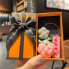 Colgante de peluche tejido a crochet cosas buenas suceden lana tejida a mano Caqui bueno Caqui suceden llavero para bolso accesorios pequeños