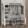 Cabide simples de chão para uso doméstico, adequado para quarto, dormitório, varanda interna e para secar roupas