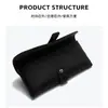 Nuevo Estuche para Gafas con Botón, Bolso de Moda y de Gama Alta para Gafas de Sol, Bolsa Suave Portátil Personalizada, Accesorios para Gafas, Estuche con Espejo al por Mayor