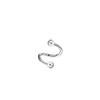 Amazon AliExpress Anillo labial de diamante en forma de S anillo para la nariz aretes acero inoxidable joyería piercing Europa y Estados Unidos venta al por mayor transfronteriza