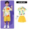 Fantasia Infantil de Cheerleading para Crianças Jardim de Infância Fofa Calça Amarela de Alcinha Saia Bufante Fantasia para Jogos e Apresentações