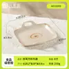 Plato de Melamina Creativo Pequeño Plato para Freír de Doble Asa Plato para Barbacoa Japonés y Coreano Plato para Servir de Restaurante Comercial Plato de Cena Vajilla de Imitación Porcelana Venta al por Mayor