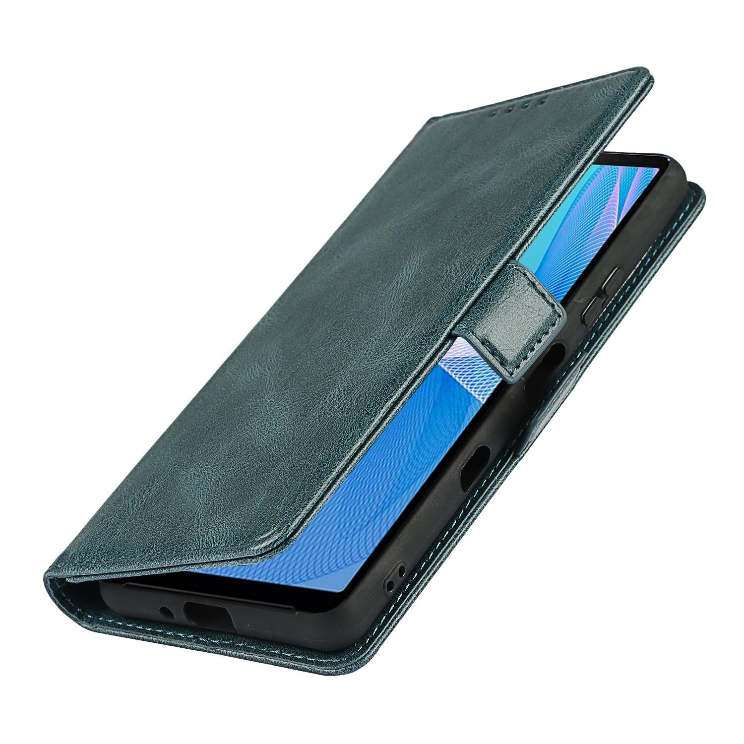 Xperia 10 III 中扣复古双折边翻盖皮套