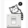 Ahora cambia las pegatinas con personalidad de perro y gato lindo, pegatinas de baño de moda, pegatinas de decoración del hogar, pegatinas extraíbles transfronterizas