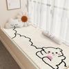 Alfombra de Balcón de Cachemira de Imitación de Dibujos Animados Fresca Universal para las Cuatro Estaciones Absorbente Antideslizante Manta de Cabecera Hogar Tatami Ventana de Bahía