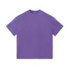 Camiseta Masculina de Algodão Manga Curta 260g Lavagem Ácida Desbotada Branco Osso Estilo Retrô Solta para Casal Personalizável Atacado