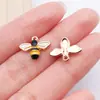 Joyas con Gotas de Aceite de Abeja Accesorios Colgante de Animales de Aleación Collar Pulsera Llavero Cadena de Teléfono Adorno Hecho a Mano