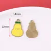 Guofeng Nuevo Colgante de Placa con Lenguaje de Bendición de Frutas Caqui Ruyi Llavero Accesorios de Aleación Diy