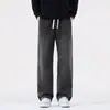 Nuevos jeans para hombre de otoño e invierno, pantalones rectos holgados de pierna ancha, estilo americano vintage de moda