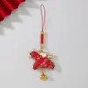 2026 Ano do Cavalo Canção de Ano Novo Brocado Enfeites Pendurados Artesanais Festival da Primavera Bolsa de Dinheiro Bolsa de Cabacinha Estilo Chinês Presente