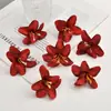Cabeza de Flor de Lirio Simulada, Flor Artificial Flor de Seda Material DIY Hecho a Mano, Flor para Decoración de Boda, Adorno de Cabeza Estilo Antiguo, Accesorios para Ropa