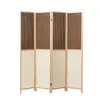 Biombo de madera maciza y ratán de papel estilo chino para sala de estar, entrada de hotel, fondo plegable para comedor, pared divisoria móvil para viviendas de alquiler