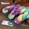 Hilo de lana con patrón de degradado colorido de mohair de seda teñido a mano para chales y abrigos tejidos a mano, hilo de lana fino