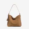 Bolso de Piel de Ante para Mujer, Otoño e Invierno 2026, Bolso de Hombro Maillard de Alta Gama, Bolso Tote de Gran Capacidad, Bolso Cruzado