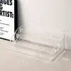 Caja de Almacenamiento de Escritorio Yum Acrílico Transparente Soporte de Exhibición de Insignias Broches Periféricos de Millet