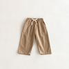 Pantalones Casuales para Niños Otoño Estilo Coreano Color Sólido Versátiles Niños y Niñas Algodón Cintura Elástica Rectos Largos