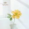 Adornos de Peonías Tejidas, Flores Artificiales Tejidas con Hilo, Decoraciones para el Hogar, Ramos, Flores Falsas Hechas a Mano, Ramos de Mano