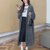 Suéter Cárdigan de Punto Suave tipo Minka de Terciopelo con Acabado Ceroso para Mujer Otoño e Invierno Nuevo Holgado Talla Grande Aspecto Adelgazante Estilo Perezoso Abrigo Largo
