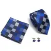AliExpress EBAY 7.5cm corbata de negocios set de corbata para hombre boda corbata de poliéster caja de regalo fabricantes