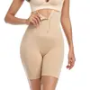 Calça Modeladora Pós-Parto Plus Size para Mulheres, Cintura Alta, Boxer Modelador Abdominal e Levanta Bumbum para Comércio Exterior Transfronteiriço