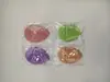 Guantes para Lavar la Cara Serie de Colores Dopamina, Esponja Limpiadora con Forma de Gota de Agua que se Expande al Mojarse, Algodón Desmaquillante para Limpieza Facial y Cuidado de la Piel