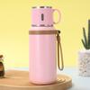 Taza Termo de Acero Inoxidable 304 para Hombres y Mujeres, Taza de Té Sencilla, Gran Capacidad, Botella de Agua a la Moda, Taza de Agua Portátil, Taza con Tapa de Tazón