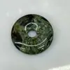 Ojo de Gorrión Verde 30mm Hebilla de Paz Moneda Antigua Piedras Naturales Nostálgicas Cuentas Moneda Antigua