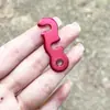 Accesorios para Cuerda de Tienda de Campaña al Aire Libre, Hebilla de Paracord de Aleación de Aluminio, Hebilla de Cuerda de Viento en Forma de S, Hebilla de Cuerda con Apertura de Tres Ojos, Tamaño Pequeño
