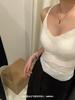 Camisola de encaje francés de verano con copa de aire fija espalda descubierta para busto grande y pequeño, contracción, anti-caída, chaleco de lencería para mujer