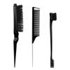 Comércio exterior atacado pente penteado terno três fileiras de pente de cabelo pontiagudo cauda pente borda controle escova sobrancelha escova provocação escova de cabelo