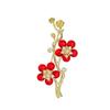 Broche de Flor de Ameixa Estilo Chinês Design de Nicho de Alta Qualidade para Mulheres Pin de Flor para Lapela Acessórios para Roupas de Terno com Senso de Alta Qualidade